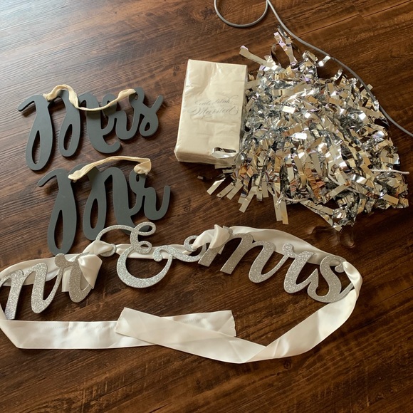 Other - Silver wedding decorations